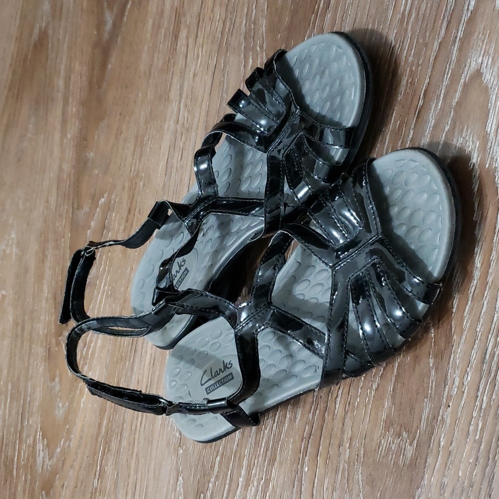 (8M) Clarks Comfortable Evening Vacation Coastal Party Outdoor Comfy Slingback